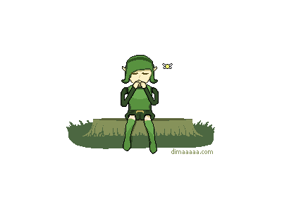 Saria’s Song animation gif pixel art the legend of zelda