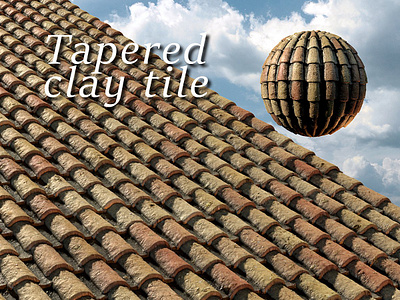 Tapered clay tile or spanish roof