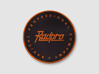 Radical Patch Mockup 80s font letter lettering line logo neon outerwear patch rad radical ski