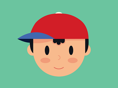 Ness earthbound illustration ness super smash brothers