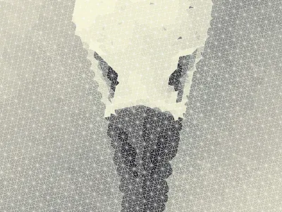 Geometric Skull - Crow beak crow design geometric geometrical shapes skull triangle triangles