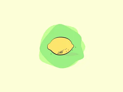 Lemon Dreams citrus fruit icon illustrator