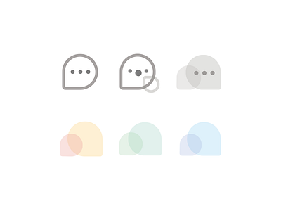 Let's Chatting app chat color conversation cute device icon interface ui