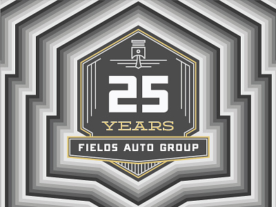 Badge for Car Company 25 anniversary auto badge icon photoshop strong vector