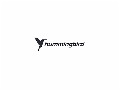 Hummingbird air bird branding character charter fly hummingbird jet logo plane service wing