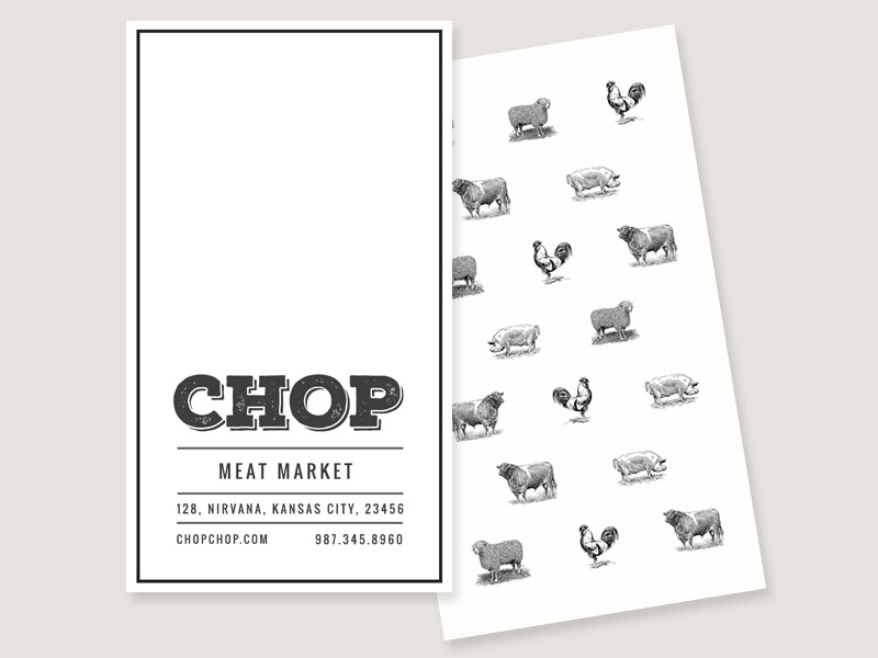 Chop Chop Business Card Template by Uma Gokhale on Dribbble
