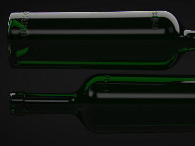 Massandra bottle 3d massandra render wine bottle
