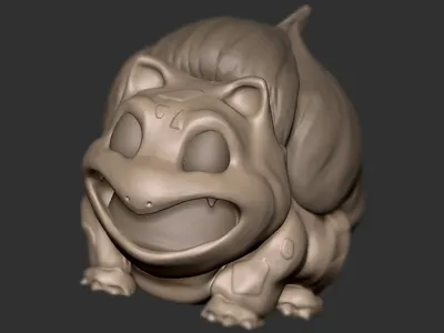 Bulbasaur (Hour Speed Sculpt) 3d 3d model animation bulbasaur mudbox nintendo pixar pokemon zbrush