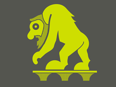 Troll Way beer bridge butt crack denmark folklore green halftone icon troll