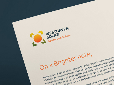 WESTHAVEN SOLAR america brand branding bright energy identity logo logotype positive solar symbol