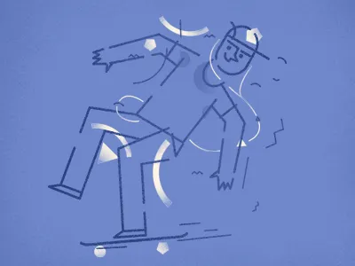 too old for this shit body dude guy move music purple shapes skate skateboard