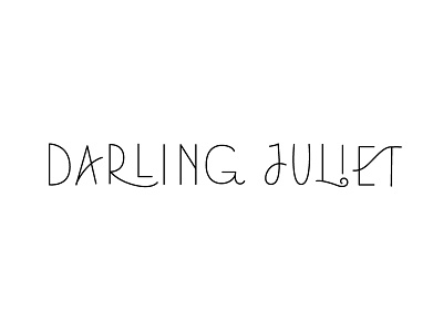 Darling Type design identity illustration lettering logo