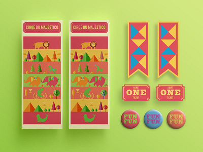 Cirqe Du Majestico animals bear character circus clown elephant graphic design icon illustration lion magic magician