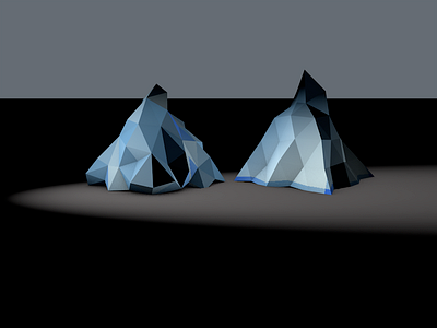 Lowpol Tri blue lowpoly triangle