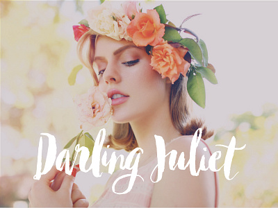 Darling Juliet design identity illustration lettering logo