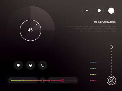 Project: Connect - UI Exploration circle design experimental futuristic hellowiktor interface minimal secret system ui visual zoom