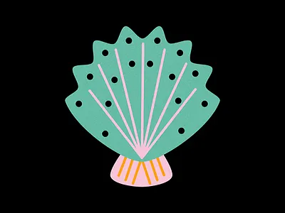 Under the sea blue color deep illustration illustrator sea shell