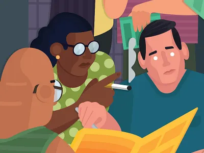 Greasy Spoon cafe illustration menu people restaurant smoking