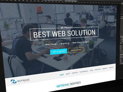 Company Portfolio app branding download free icon interface landing portfolio site template ui website