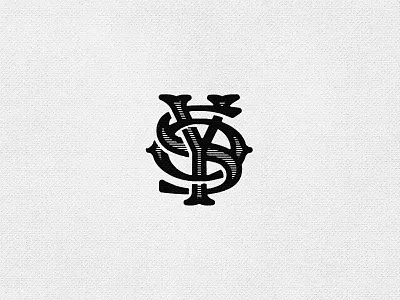 YOS Monogram lettering monogram vintage