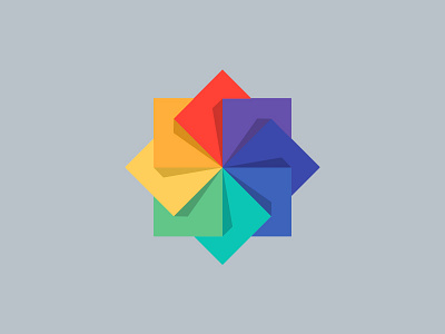 Wordpress Theme Logo branding colour wheel colours geometric logo swatches wheel windmill