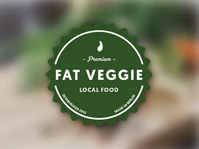 Fat Veggie #2 brand business commerce font food iconography identity logo market type