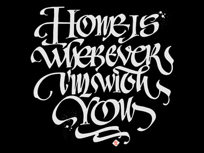 I'm with You calligraphy forfriends handmade handwritting lettering letters logo typography uncial vikavita withlove