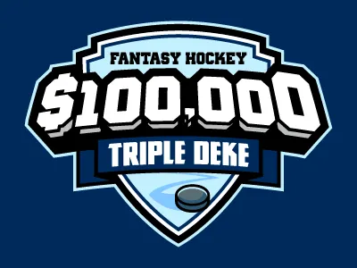 Triple Deke deke fantasy hockey fantasy sports hockey ice puck sports sports logo triple triple deke