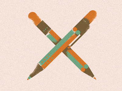 Tools illustration illustrator pen pencil tools trade vector