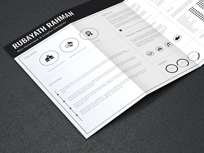 Professional Resume / CV Template ai cv dowload free freebie freebies resume template