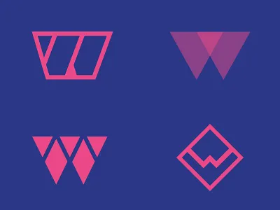 Dubya (W) exploration icon logo w