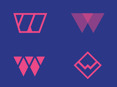 Dubya (W) exploration icon logo w