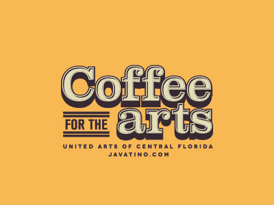 Coffee For The Art art brand coffee javantino logo logotype numbers typography