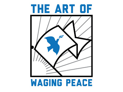 Waging Peace design banner design flag graphic minimalism peace waging