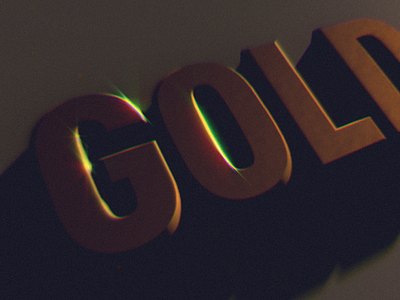 Gold, The Answer Was Gold 3d 70s c4d gold mograph