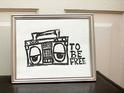 Sound System block boombox linoleum operation ivy print punk sound system