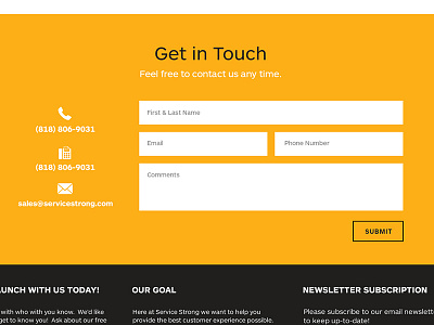 Contact contact contact form form single page site