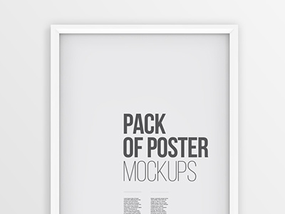 Poster Frame Mockup download frame free freebie photoshop poster psd vector