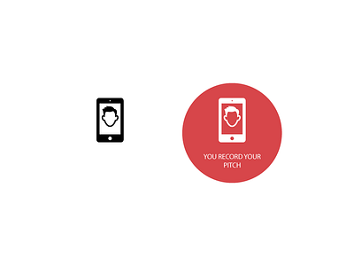Video recorder mobile icons illustration mobile video