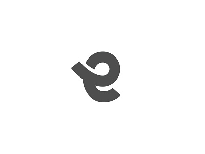 e e logo mark symbol type