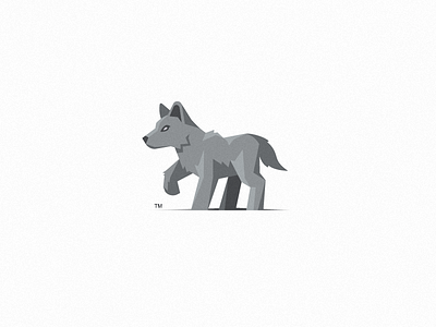 Curious Pup / Illustrative Icon curious cute grey icon illustrative logo lupine mark pup tiny whelp wolf