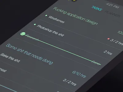 mobile tasks view application flat interface ios mobile modern tasks ui
