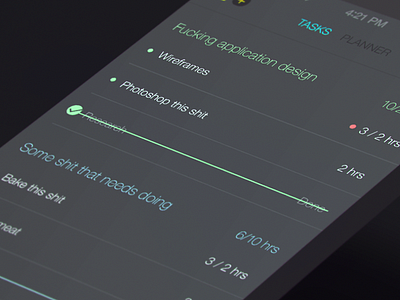 mobile tasks view application flat interface ios mobile modern tasks ui