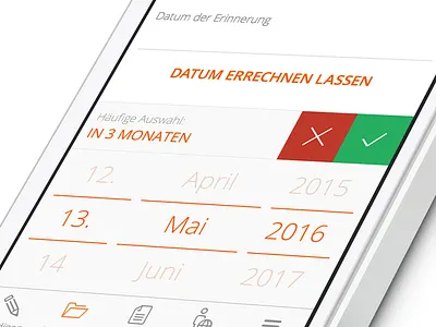 Costum Datepicker app clean datepicker design flatdesign ios