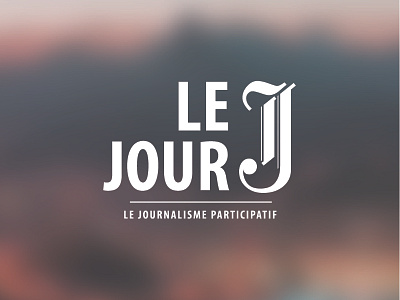 Lejourjlogo brand crowdfunding front identity illustrator journalism lejourj logo mariannehirsch media vector website