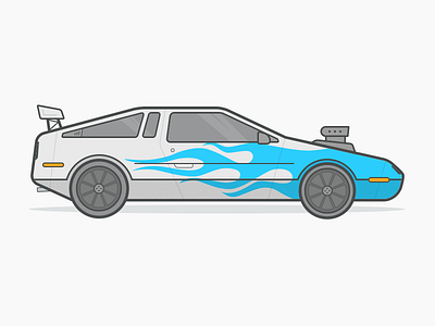 Pimp Delorean car kit delorean illustration pimp my ride v12 xzibit