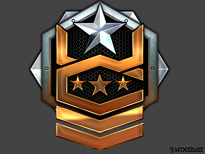 High tier rank icon for War Commander badge icon kixeye medal rank star war commander