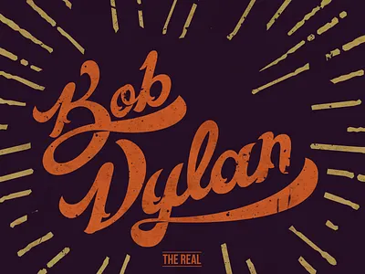 Bob Dylan abstract artist brand color identity lettering logo logo design music