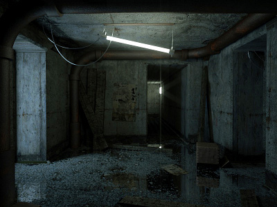 Stay Hidden 3d cgi cinema 4d creepy everyday interior octane