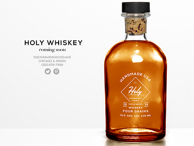 Holy Chicago - Beer & Whiskey alcohol america beer beverage branding brewed chicago craft handmade logo packaging usa